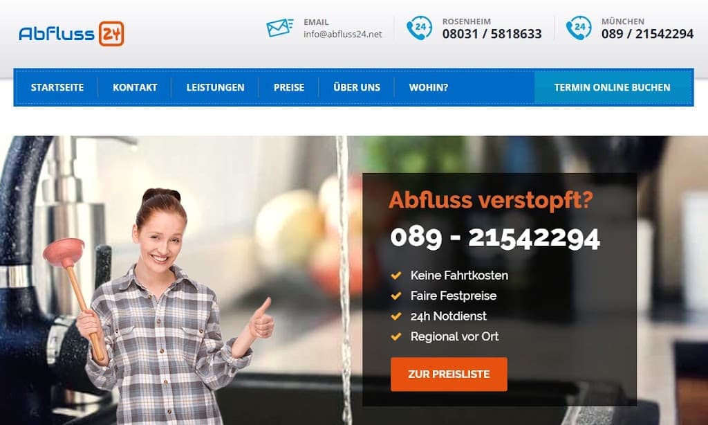 Abfluss24 Rohrreinigung München